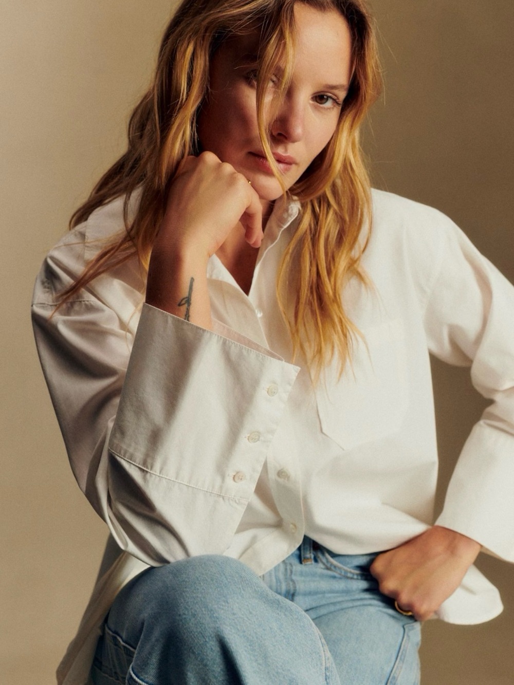 Sezane - Classic White Button-Down Shirt - Women - Size 8 USA / 40 EU - NWT ✨